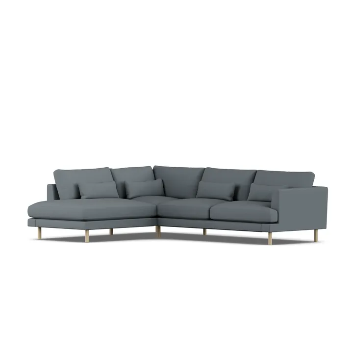Bredhult sofa - Same Blue 6678-hvitoljet eik, 3-seters A2 - 1898