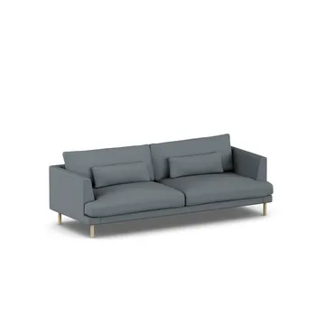 Bredhult sofa - Same Blue 6678-hvitoljet eik, 3-seters - 1898