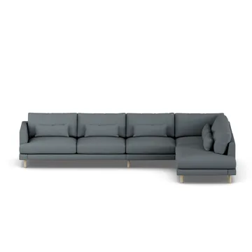 Bredhult sofa - Same Blue 6678-hvitoljet eik, 4-seters B1 - 1898