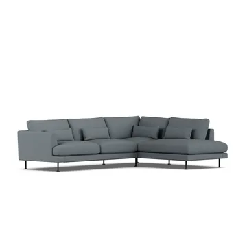 Bredhult sofa - Same Blue 6678-svart stål, 3-seters A1 - 1898