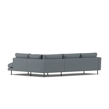 Bredhult sofa - Same Blue 6678-svart stål, 3-seters A1 - 1898