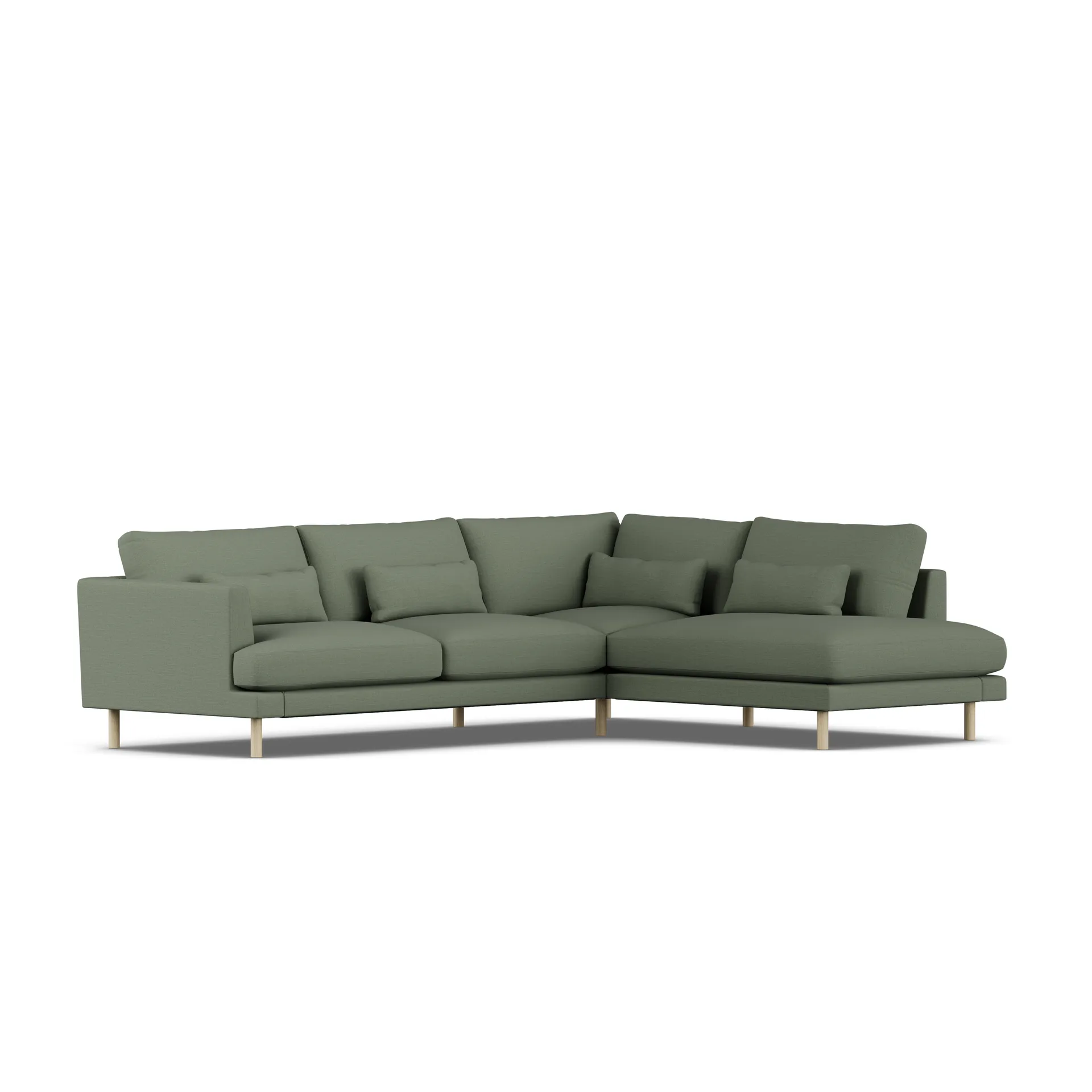 Bredhult sofa, Same Forest 6677-hvitoljet eik, 3-seters A1 1898