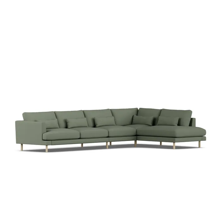 Bredhult sofa - Same Forest 6677-hvitoljet eik, 4-seters B1 - 1898