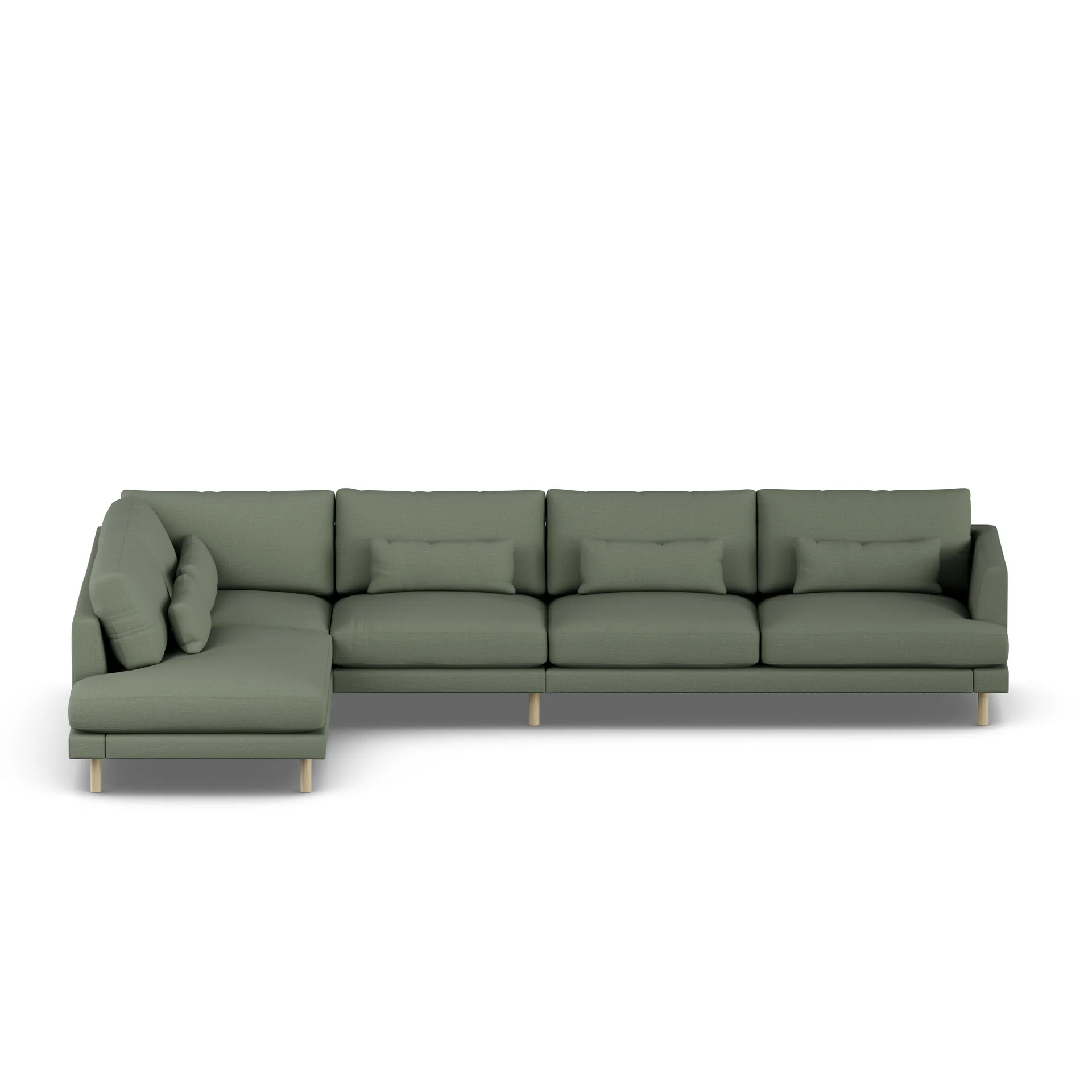 Bredhult sofa, Same Forest 6677-hvitoljet eik, 4-seters B2 1898