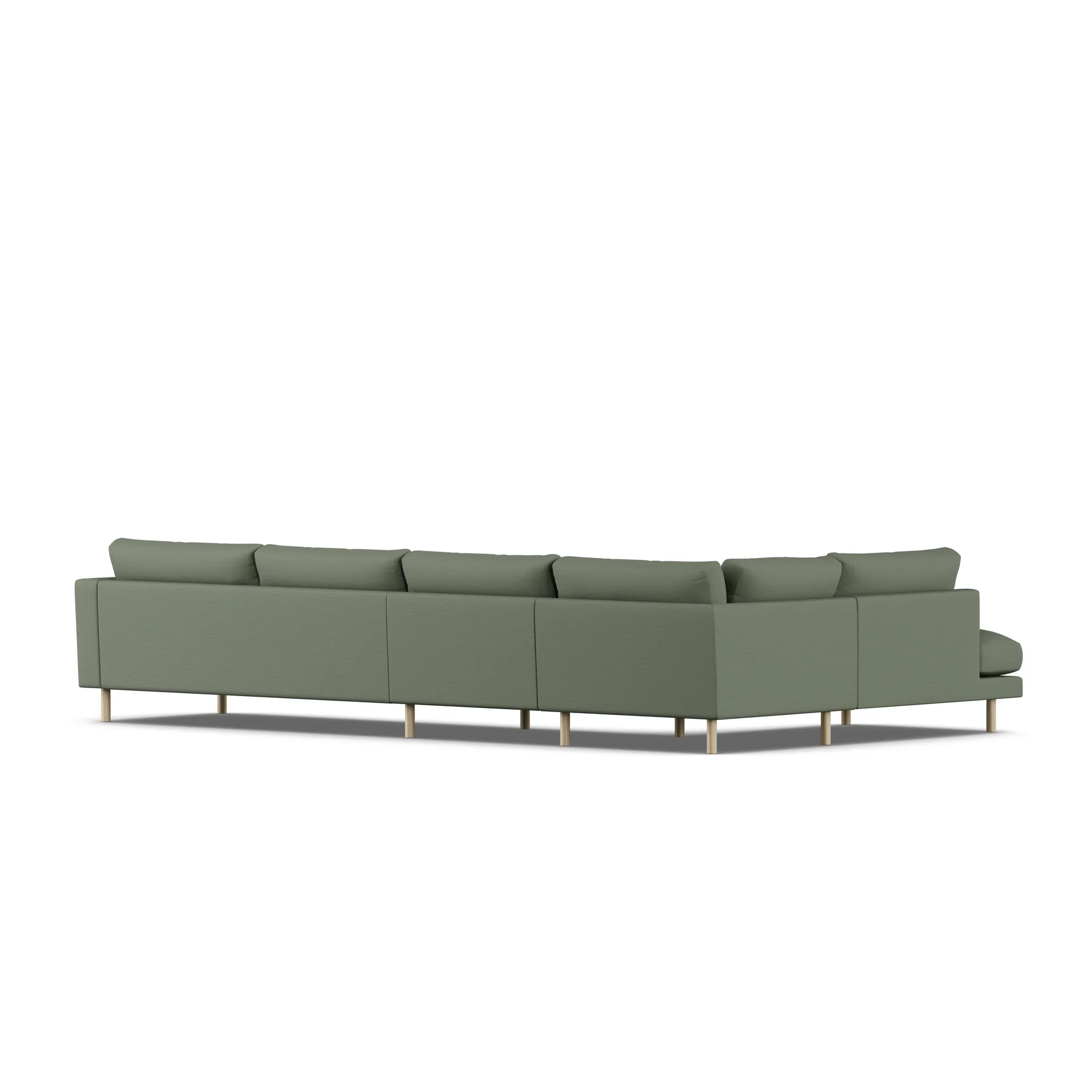 Bredhult sofa, Same Forest 6677-hvitoljet eik, 4-seters B2 1898