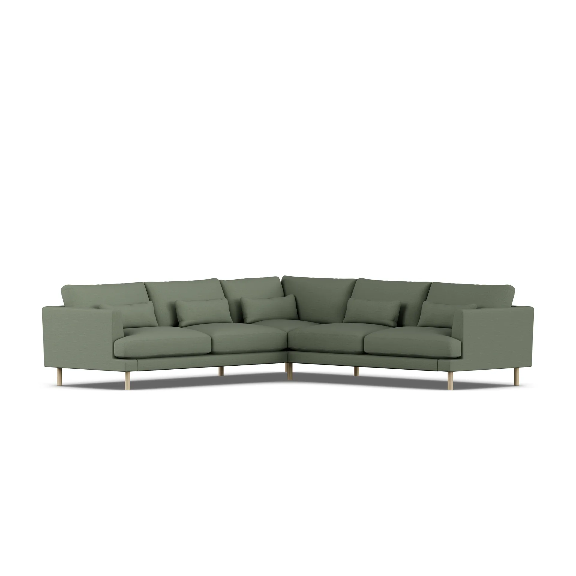 Bredhult sofa, Same Forest 6677-hvitoljet eik, hjørnesofa F 1898