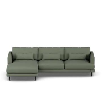 Bredhult sofa - Same Forest 6677-svart stål, 2,5-seters C2 - 1898