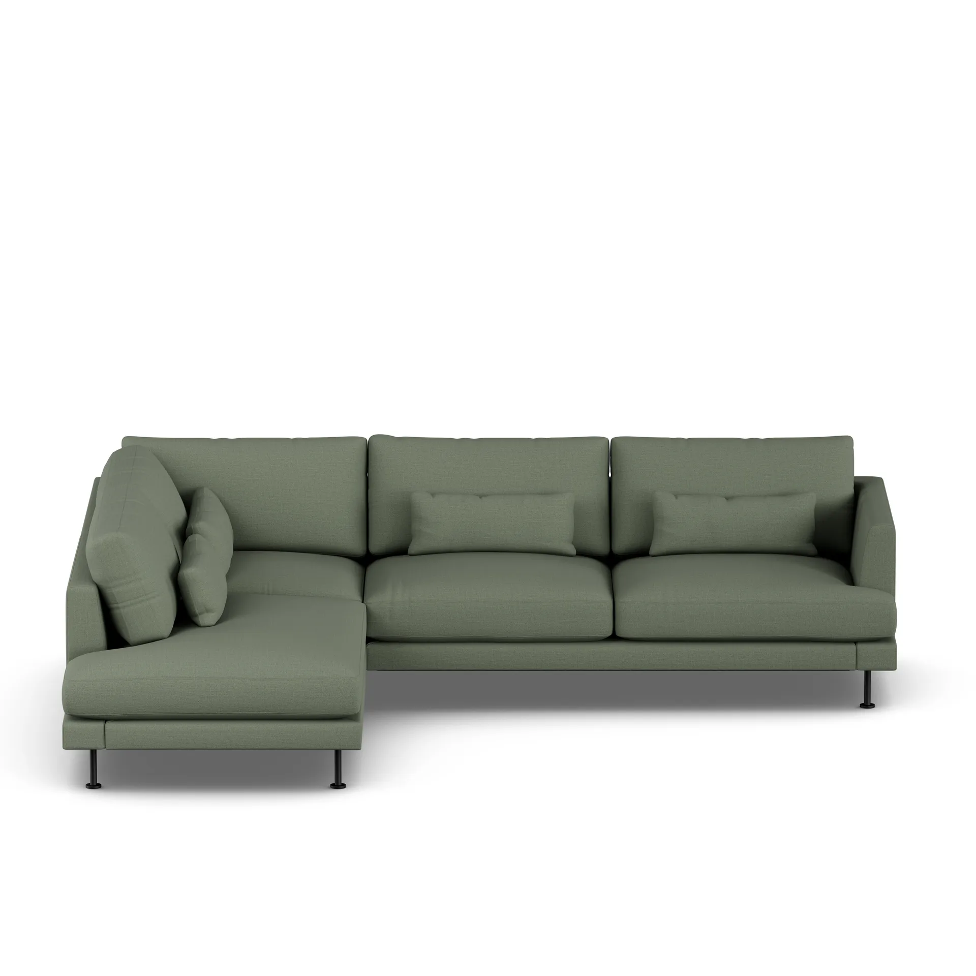 Bredhult sofa, Same Forest 6677-svart stål, 3-seters A2 1898