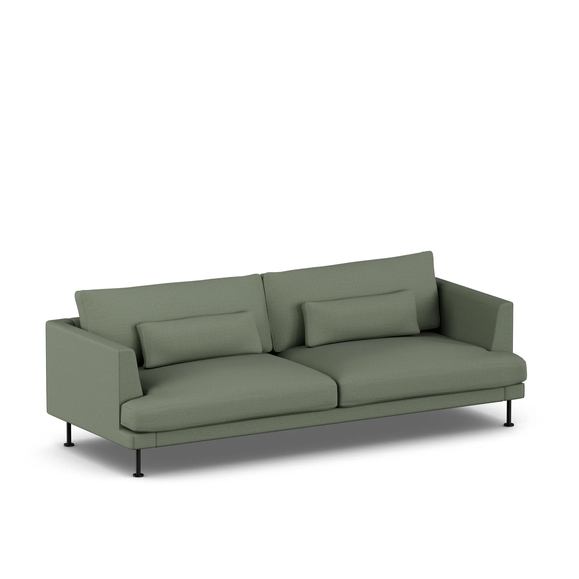 Bredhult sofa, Same Forest 6677-svart stål, 3-seters 1898