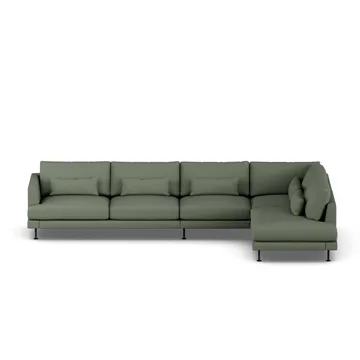 Bredhult sofa - Same Forest 6677-svart stål, 4-seters B1 - 1898