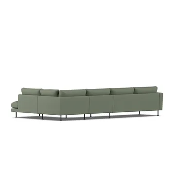 Bredhult sofa - Same Forest 6677-svart stål, 4-seters B1 - 1898