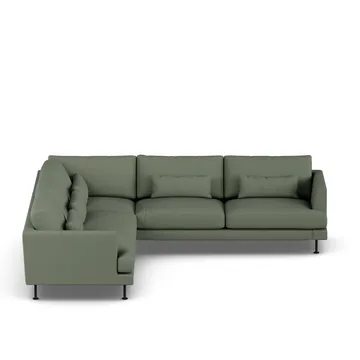 Bredhult sofa - Same Forest 6677-svart stål, hjørnesofa F - 1898