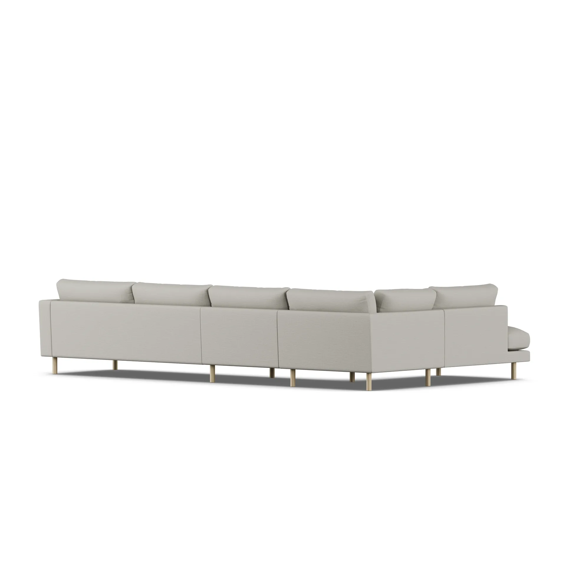 Bredhult sofa, Same Grey 6673-hvitoljet eik, 4-seters B2 1898