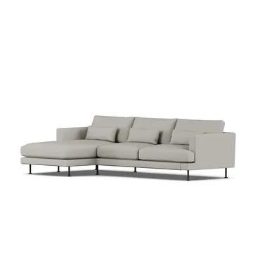 Bredhult sofa - Same Grey 6673-svart stål, 2,5-seters C2 - 1898