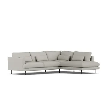 Bredhult sofa - Same Grey 6673-svart stål, 3-seters A1 - 1898