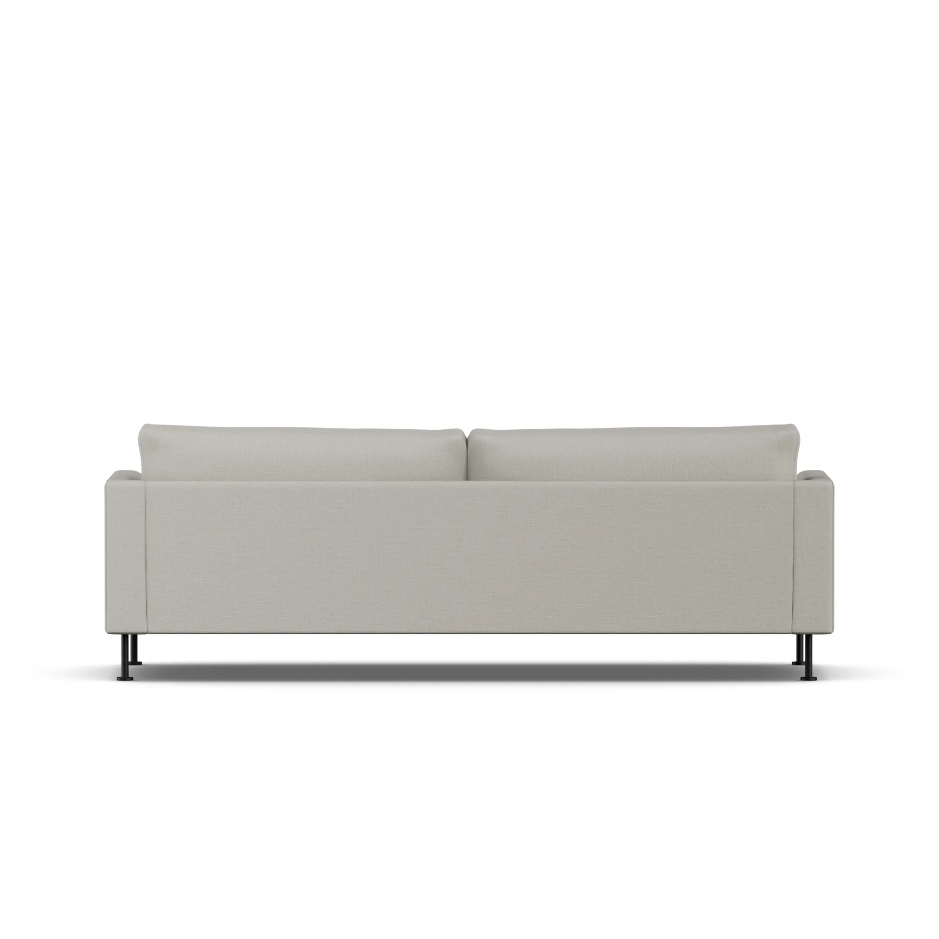 Bredhult sofa, Same Grey 6673-svart stål, 3-seters 1898
