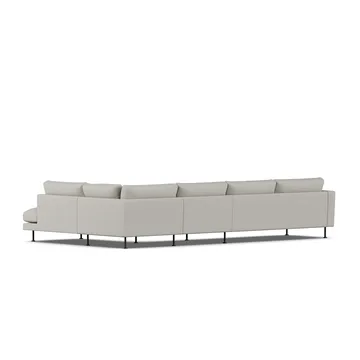 Bredhult sofa - Same Grey 6673-svart stål, 4-seters B1 - 1898