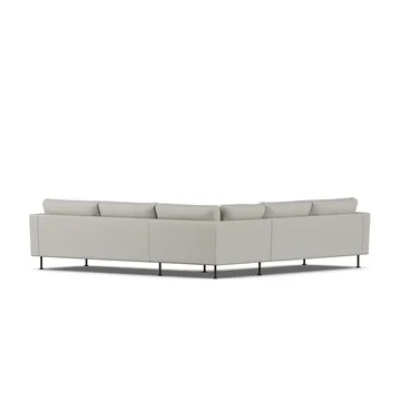 Bredhult sofa - Same Grey 6673-svart stål, hjørnesofa F - 1898