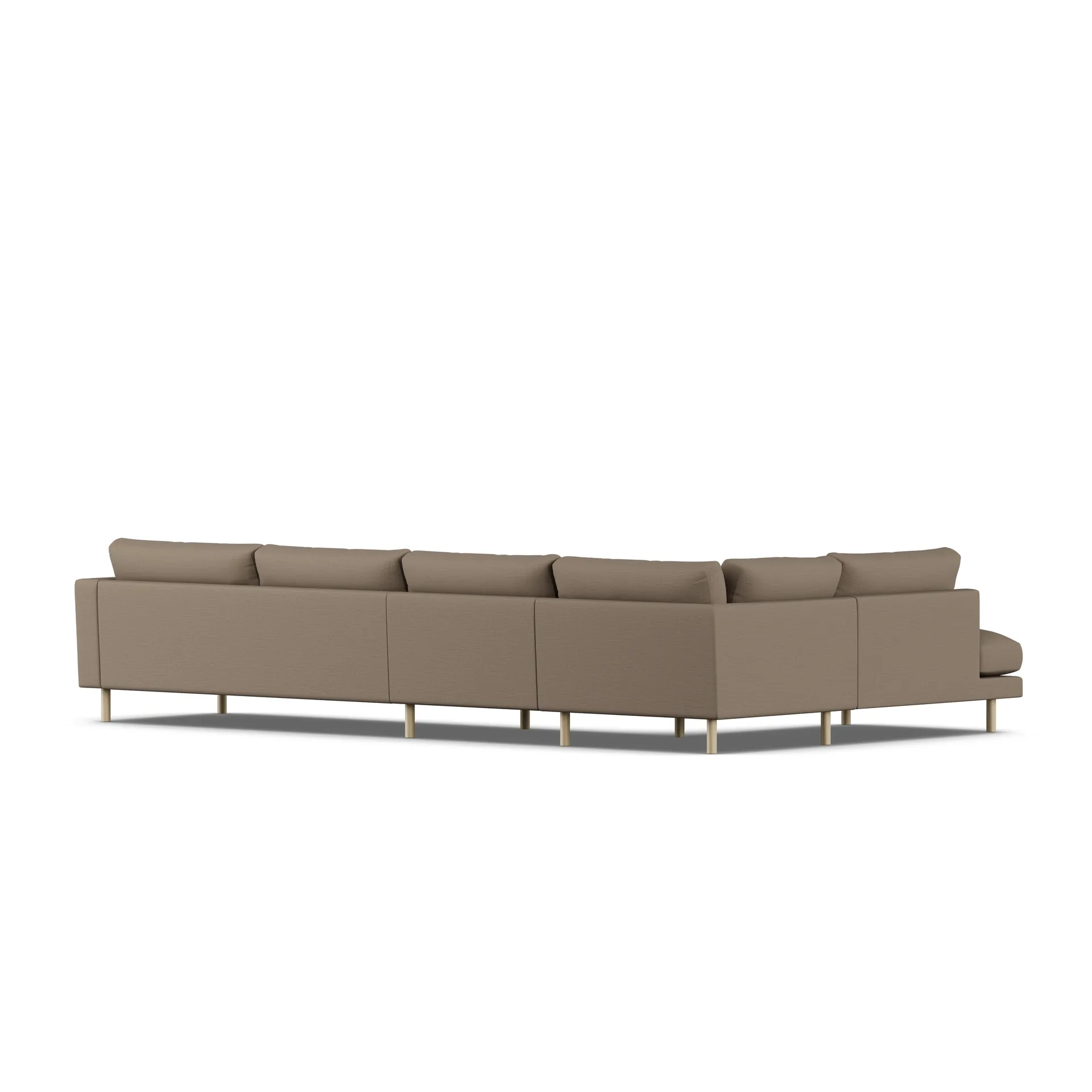 Bredhult sofa, Same Mole 6674-hvitoljet eik, 4-seters B2 1898