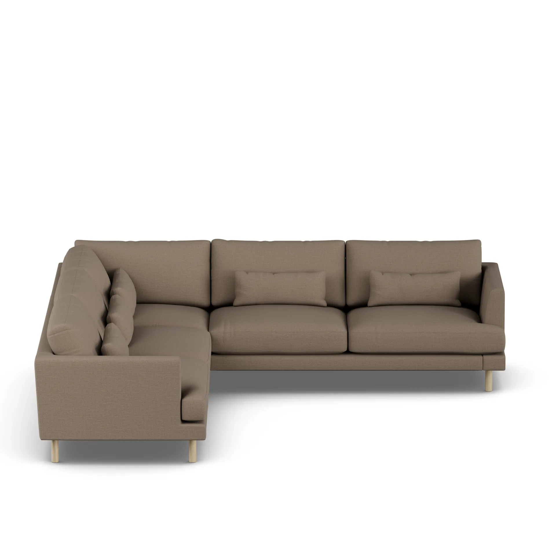 Bredhult sofa, Same Mole 6674-hvitoljet eik, hjørnesofa F 1898