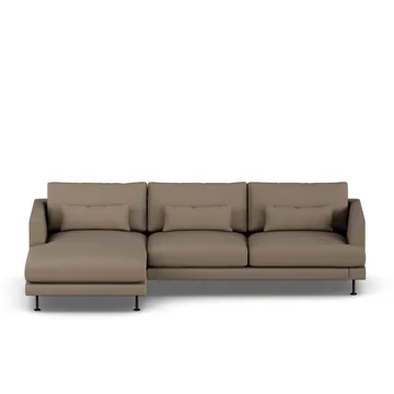 Bredhult sofa - Same Mole 6674-svart stål, 2,5-seters C2 - 1898