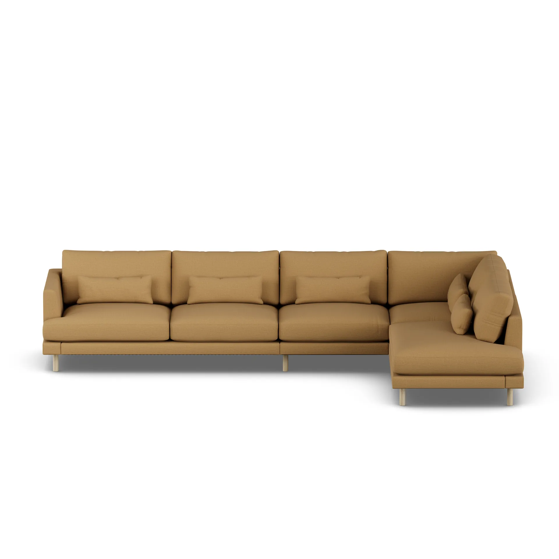 Bredhult sofa, Same Ochre 6676-hvitoljet eik, 4-seters B1 1898