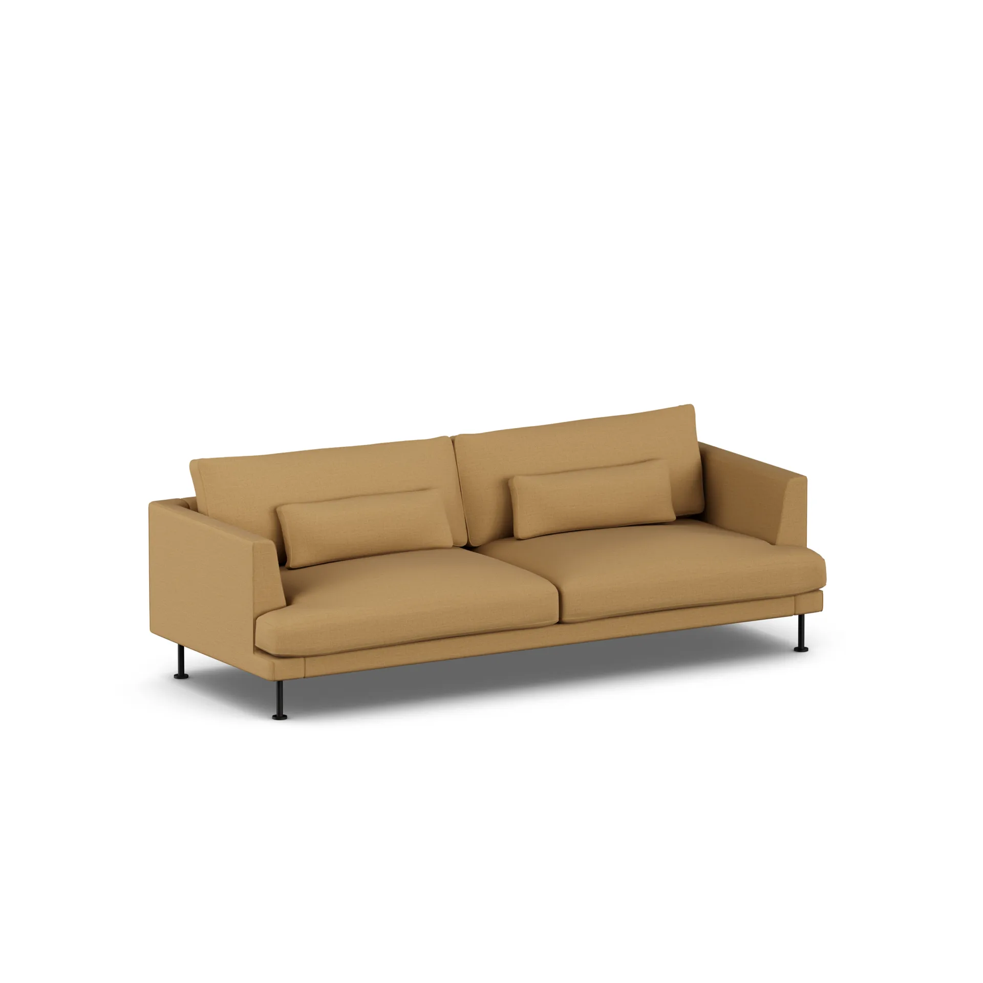 Bredhult sofa, Same Ochre 6676-svart stål, 3-seters 1898
