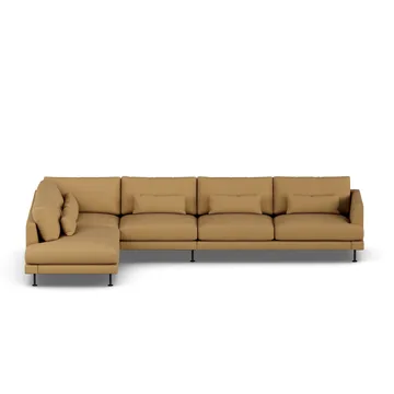 Bredhult sofa - Same Ochre 6676-svart stål, 4-seters B2 - 1898