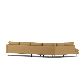 Bredhult sofa - Same Ochre 6676-svart stål, 4-seters B2 - 1898