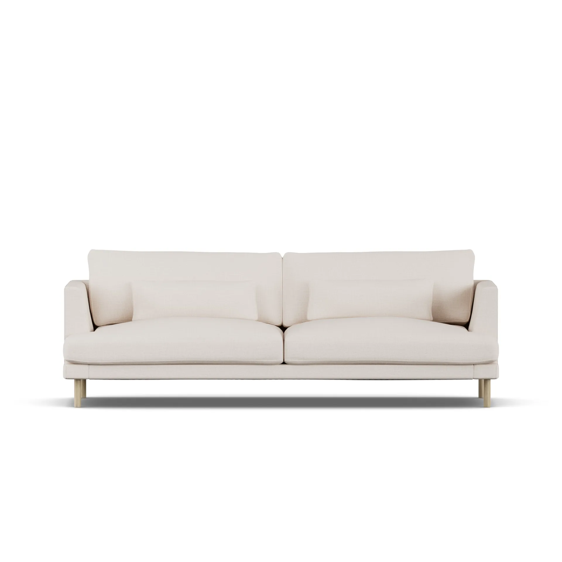 Bredhult sofa, Same Off White 6671-hvitoljet eik, 3-seters 1898