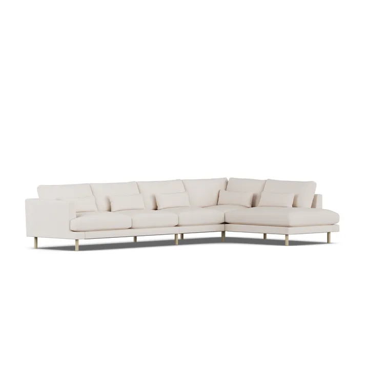Bredhult sofa - Same Off White 6671-hvitoljet eik, 4-seters B1 - 1898