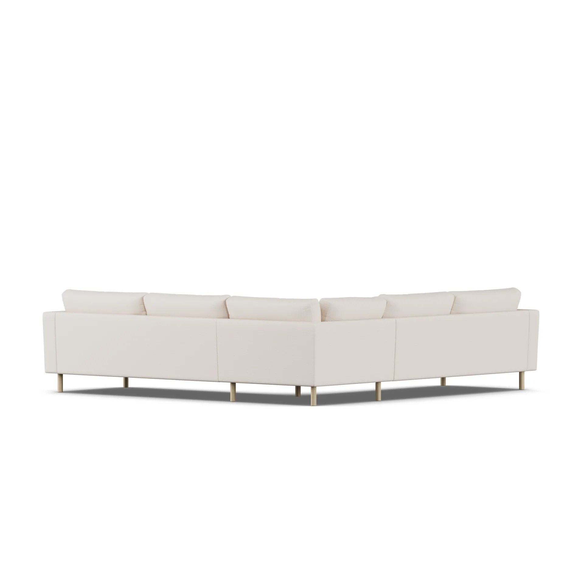 Bredhult sofa, Same Off White 6671-hvitoljet eik, hjørnesofa F 1898