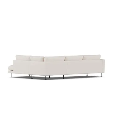 Bredhult sofa - Same Off White 6671-svart stål, 3-seters A1 - 1898