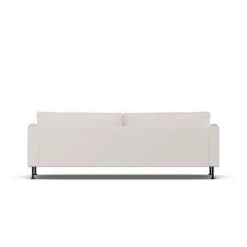 Bredhult sofa - Same Off White 6671-svart stål, 3-seters - 1898