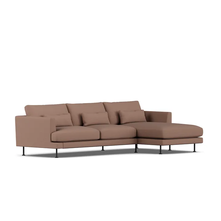Bredhult sofa - Same Rust 6675-svart stål, 2,5-seters C1 - 1898