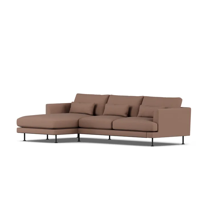 Bredhult sofa - Same Rust 6675-svart stål, 2,5-seters C2 - 1898