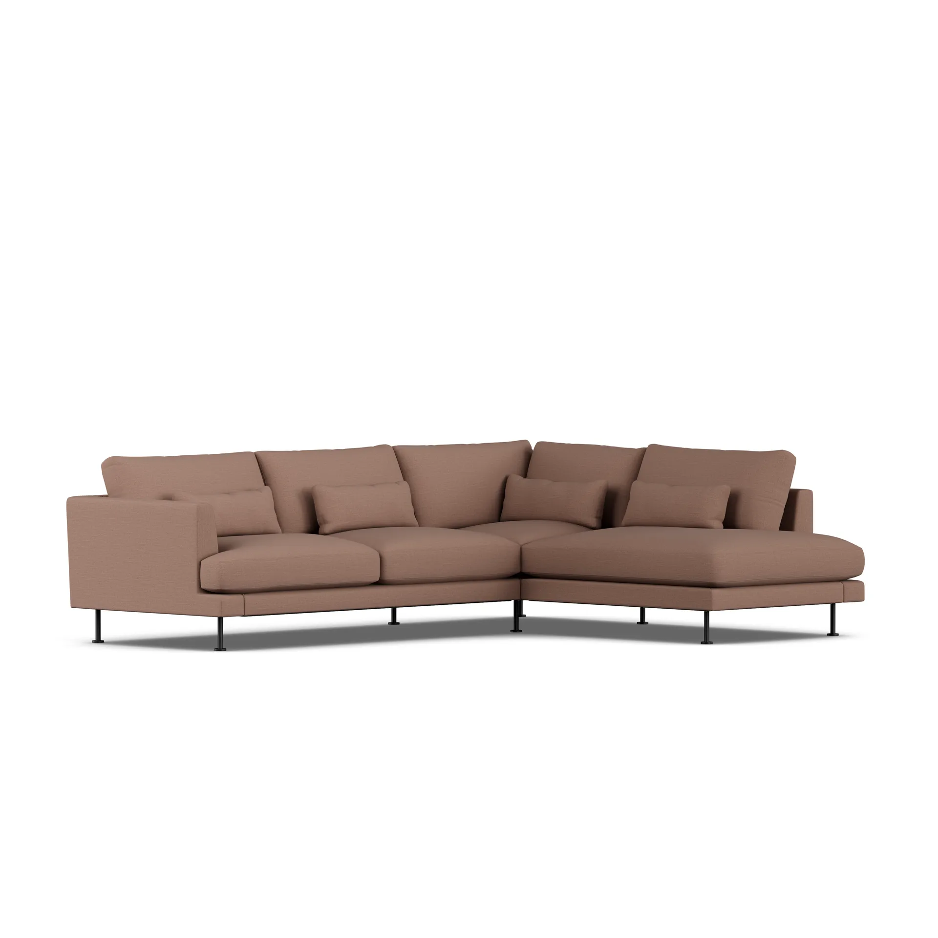Bredhult sofa, Same Rust 6675-svart stål, 3-seters A1 1898