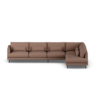Bredhult sofa - Same Rust 6675-svart stål, 4-seters B1 - 1898