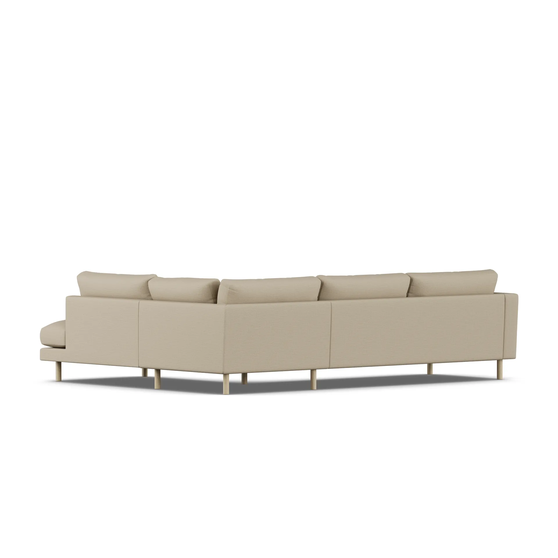 Bredhult sofa, Same Sand 6672-hvitoljet eik, 3-seters A1 1898