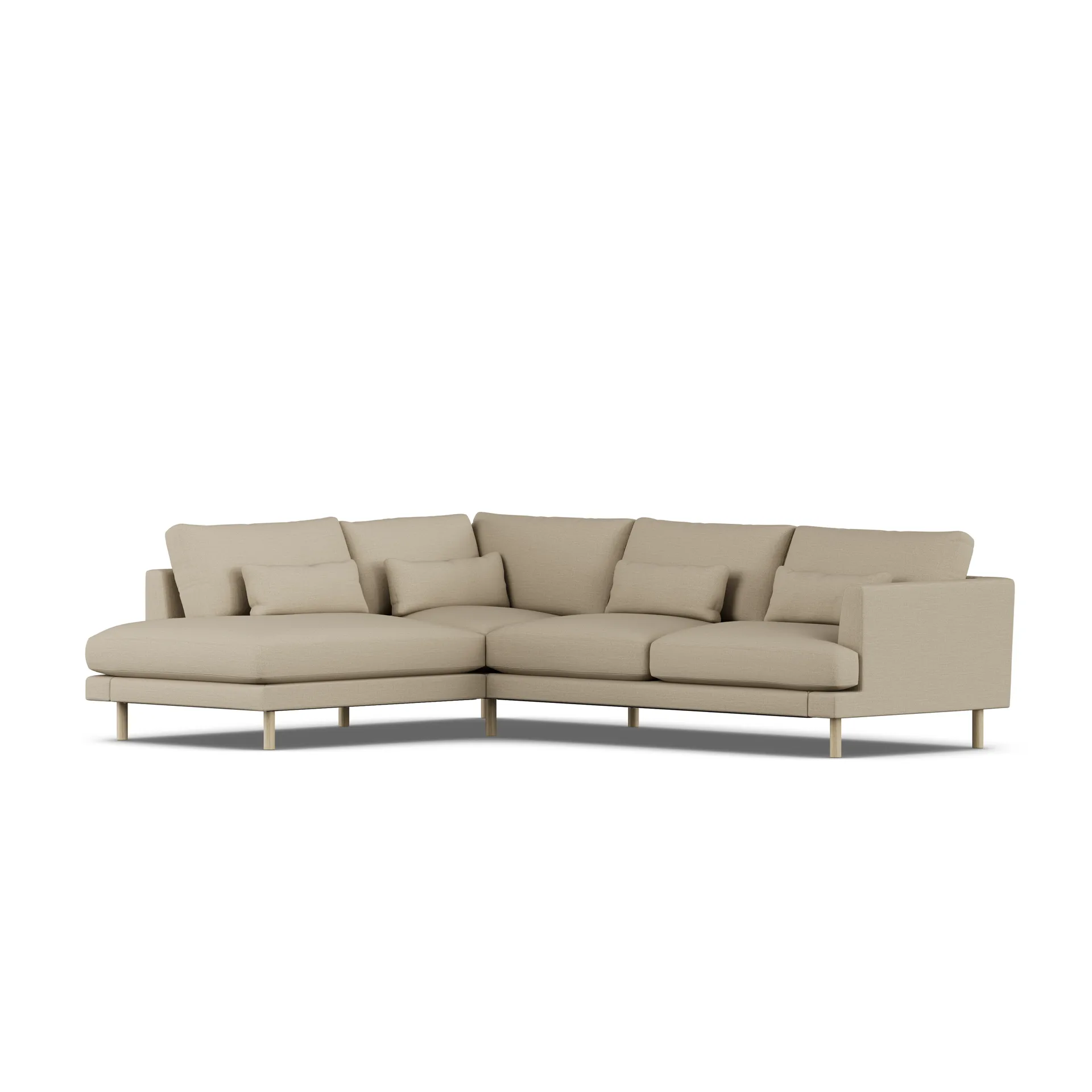 Bredhult sofa, Same Sand 6672-hvitoljet eik, 3-seters A2 1898