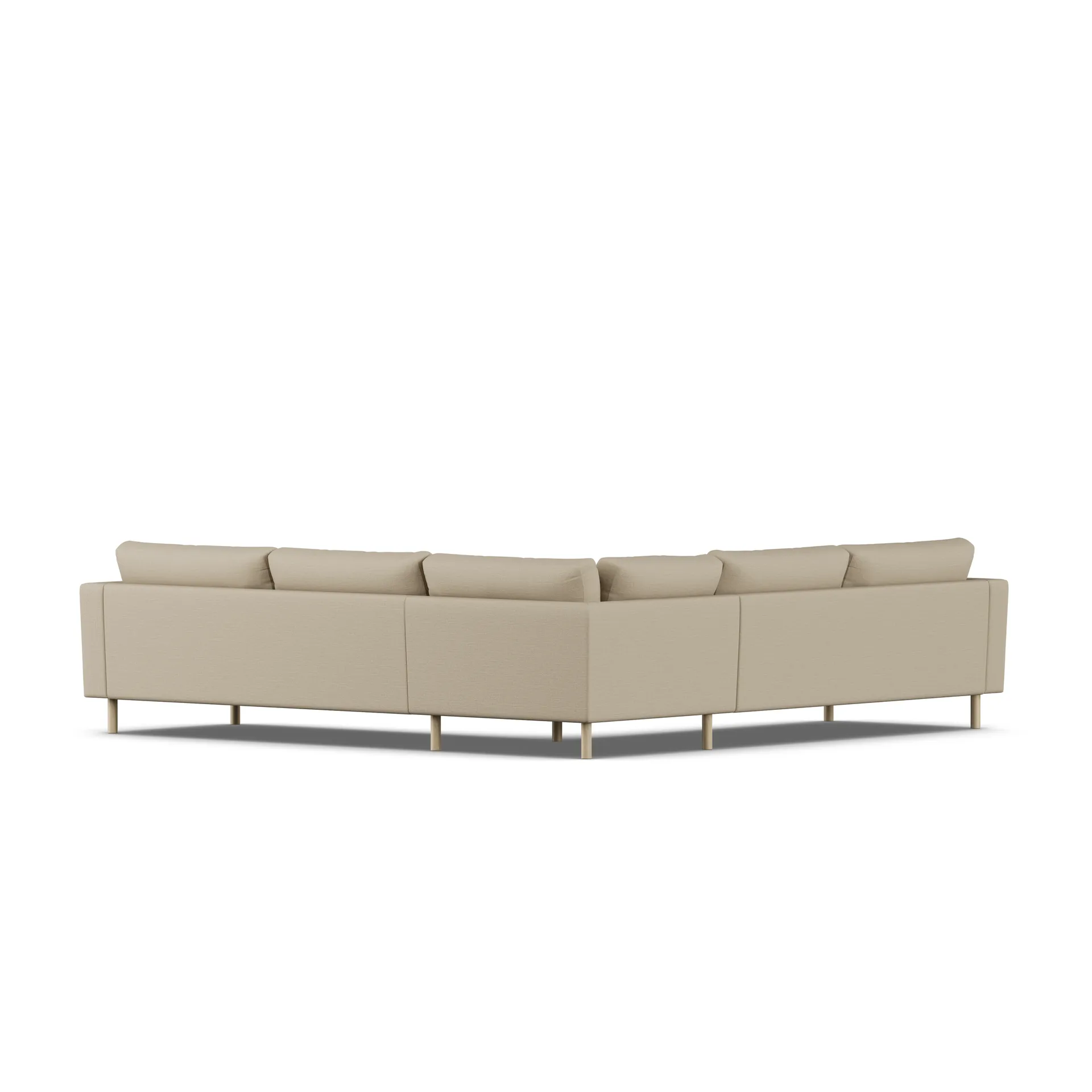 Bredhult sofa, Same Sand 6672-hvitoljet eik, hjørnesofa F 1898