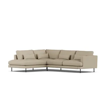 Bredhult sofa - Same Sand 6672-svart stål, 3-seters A2 - 1898