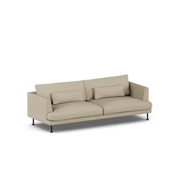 Bredhult sofa - Same Sand 6672-svart stål, 3-seters - 1898