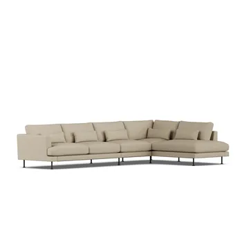 Bredhult sofa - Same Sand 6672-svart stål, 4-seters B1 - 1898