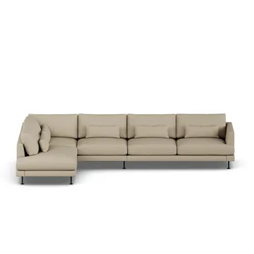 Bredhult sofa - Same Sand 6672-svart stål, 4-seters B2 - 1898