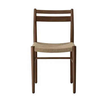 Fridhem spisestol - Røkt lakkert eik-naturflettet - 1898