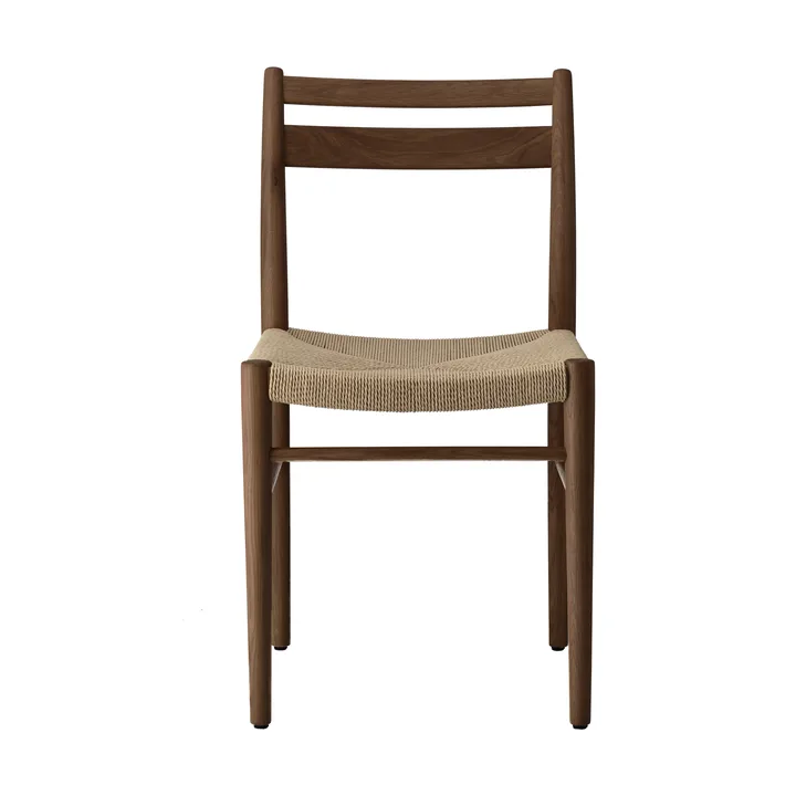 Fridhem spisestol - Røkt lakkert eik-naturflettet - 1898
