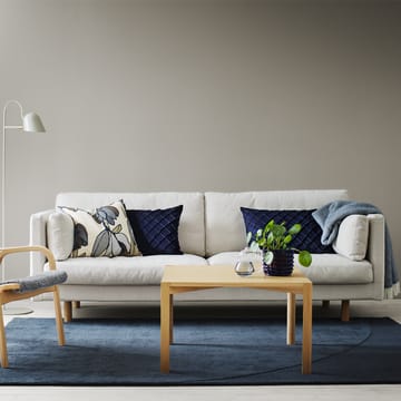 Haga 3-seters sofa - Skinn sevilla sort, metallben - 1898