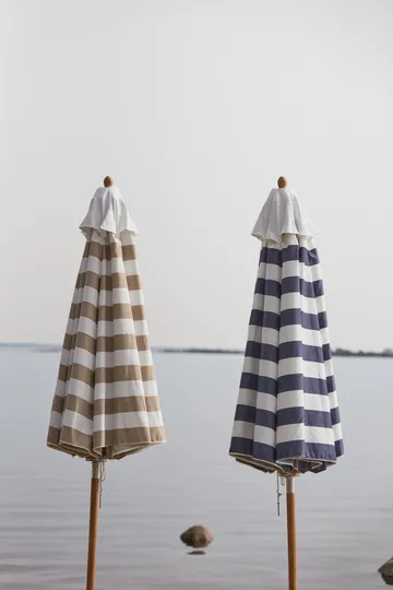 Hisshult parasoll Ø270 cm - Beige stripe-teak - 1898