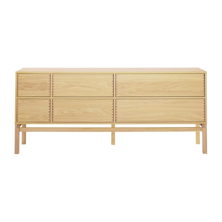 Hylte sidebord 6 skuffer 172x73 cm - Eik - 1898